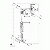 Схема вузла: Задня підвіска Yamaha WR250 WR250F