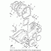 Схема вузла: Кришки картера (1) Yamaha XVZ1300 Venture Royale