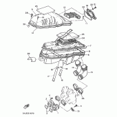 Схема узла: Впускная система Yamaha XT600 XT600