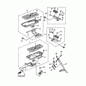 Схема узла: Подножки и Подставка Yamaha XVZ1300 Royal Star