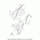 Схема вузла: Бічна кришка Yamaha TTR230 TT-R230