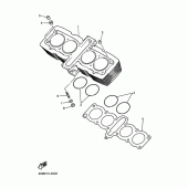 Схема вузла: Циліндр Yamaha XJR400