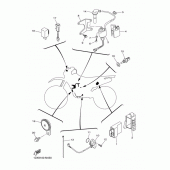 Схема вузла: Електроустаткування 1 Yamaha WR450F