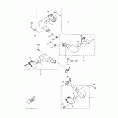 Схема вузла: Поворотники Yamaha WR125 WR125R
