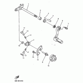 Схема вузла: Вал перемикання Yamaha YZ400