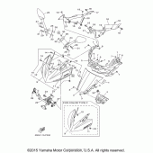 Схема вузла: Вітрове скло Yamaha YZF-R3