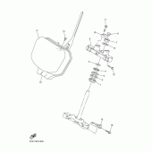 Схема вузла: Рульовий механізм Yamaha YZ450F YZ450F