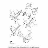 Схема вузла: Бічна кришка Yamaha FZ6 FZ6R
