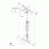 Схема узла: Задняя подвеска Yamaha WR250 WR250F