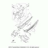 Схема вузла: Бічна кришка Yamaha XT250 XT250