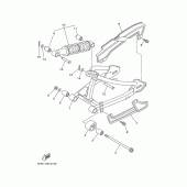 Схема вузла: Rear arm. suspension Yamaha TTR90 TT-R90