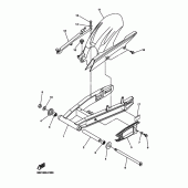 Схема узла: Задний рычаг и Подвеска Yamaha FZ6 FZ6 FAZER S2 (ABS)