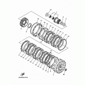 Схема вузла: Зчеплення Yamaha XP500 T-MAX 530