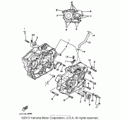 Схема узла: Картер двигателя Yamaha XT350 XT350