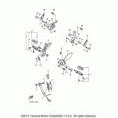 Схема вузла: Підніжки та Підставка Yamaha YZF600R Thundercat