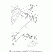 Схема вузла: Вал перемикання Yamaha XV1900 Raider