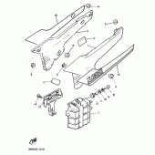 Схема вузла: Side cover / oil tank Yamaha XJ600 Diversion (S-TYPE)