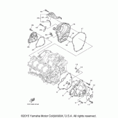 Схема вузла: Кришки картера (1) Yamaha FJ09 FJ-09