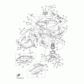 Схема вузла: Паливний бак Yamaha YZF-R6/YZF600 R6