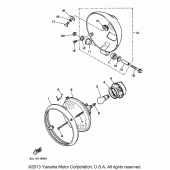 Схема узла: Фара Yamaha XV250 Virago