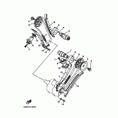 Схема узла: Распредвал и Цепь ГРМ Yamaha XV400 Virago