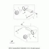Схема вузла: Поворотники Yamaha XV1900 Stratoliner Deluxe