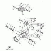 Схема вузла: Задня рука. підвіска Yamaha XVS650 Drag Star