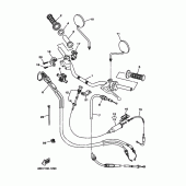 Схема вузла: Руль і Тросики Yamaha XT225 XT225