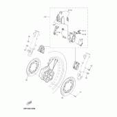 Схема узла: Передний тормоз Yamaha XT660 Tenere