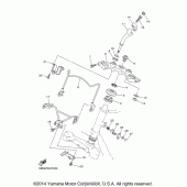 Схема узла: Рулевой механизм Yamaha XV250 V-Star