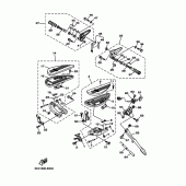 Схема узла: Подножки и Подставка Yamaha XV1900 Midnight Star