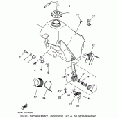 Схема узла: Топливный бак Yamaha WR250 WR250Z
