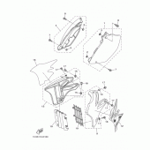 Схема узла: Боковая крышка Yamaha YZ125