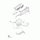Схема узла: Задний фонарь (Стоп-сигнал) Yamaha XJR1300