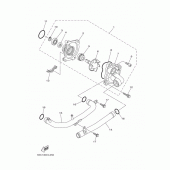 Схема вузла: Водяний насос Yamaha XP500 T-MAX 530