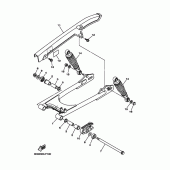 Схема узла: Задний рычаг и Подвеска Yamaha YBR125