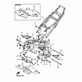 Схема вузла: Рама Yamaha YZF-R6/YZF600 R6