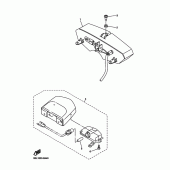 Схема вузла: Задній ліхтар (Стоп-сигнал) Yamaha YZF-R6/YZF600 R6