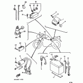 Схема вузла: Електроустаткування 1 Yamaha TDM850
