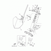 Схема вузла: Рульовий механізм Yamaha TTR125 TT-R125