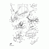 Схема вузла: Облицювальні елементи 1 Yamaha YZF-R6/YZF600 R6