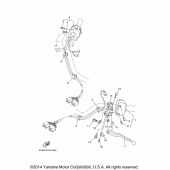 Схема узла: Пульт управления рулевой и Рычаг Yamaha XV1700 Road Star Midnight Silverado