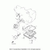 Схема узла: Масляный охладитель Yamaha YZF600R Thundercat
