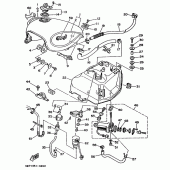 Схема узла: Топливный бак Yamaha XV535 Virago