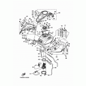 Схема вузла: Паливний бак Yamaha YZF-R25