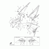 Схема вузла: Бічна кришка Yamaha WR250 WR250R