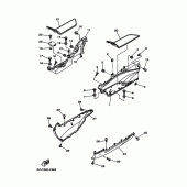 Схема вузла: Підніжки та підставка 2 Yamaha XP500 T-MAX