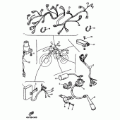 Схема вузла: Електроустаткування 1 Yamaha TT600