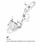 Схема вузла: Вихлопна система Yamaha YZF600R Thundercat