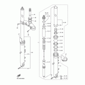 Схема вузла: Вилка передньої осі Yamaha YZF-R6/ YZF600 R6
